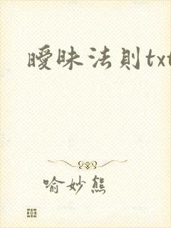 暧昧法则txt