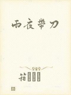 雨夜带刀