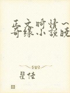 正文畸情～内裤奇缘小说晓雯