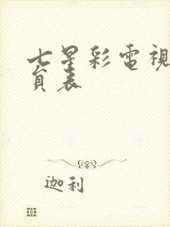 七星彩电视剧演员表