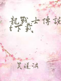 龙战士传说txt下载