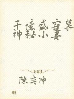 千亿盛宠慕少的神秘小妻