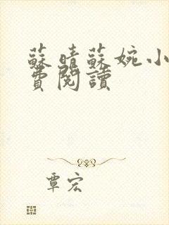 苏晴苏婉小说免费阅读