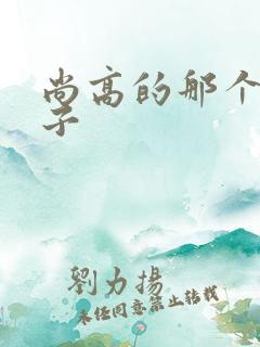 尚高的那个臭小子