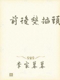 前后双插头互攻