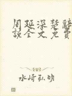 周延深楚辞的小说全文免费阅读