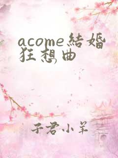 acome结婚狂想曲