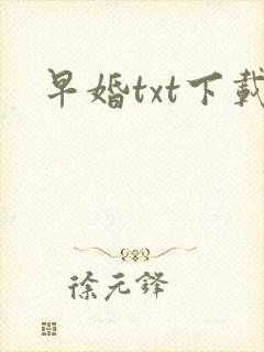 早婚txt下载
