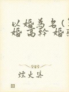 以婚为名 (军婚 高干 婚恋)