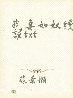 我妻如奴续写小说txt