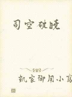 司空破晓