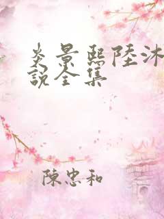 炎景熙陆沐擎小说全集