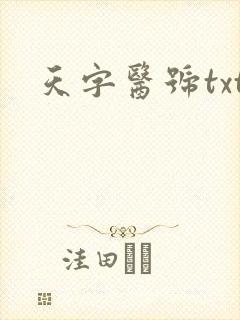 天字医号txt