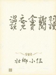 温衣念谢羽渊小说免费阅读