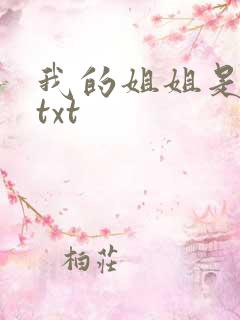 我的姐姐是美女txt
