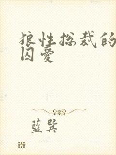 狼性总裁的地下囚爱