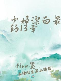 少妇洁白最刺激的13章