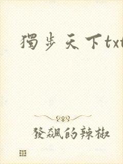 独步天下txt