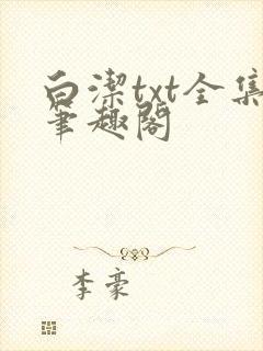 白洁txt全集笔趣阁