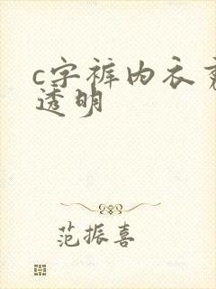 c字裤内衣秀全透明