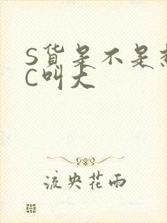 S货是不是想挨C叫大