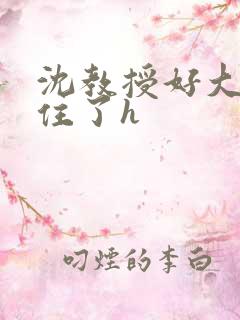 沈教授好大含不住了h