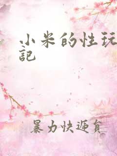 小米的性玩具日记