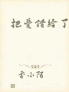 把爱错给了你