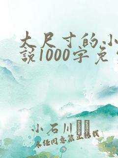 大尺寸的小黄说说1000字免费阅读