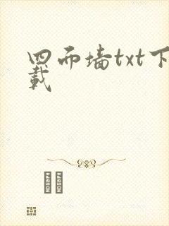 四面墙txt下载