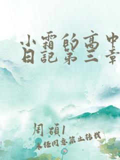 小霜的高中成长日记第三章