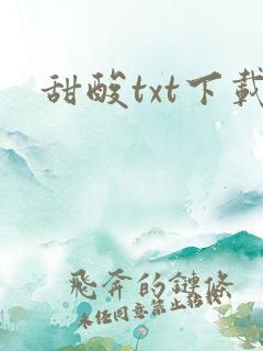甜酸txt下载