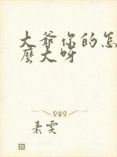 大爷你的怎么这么大呀