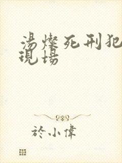 汤灿死刑犯枪决现场