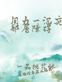 用力一沉突破了那层障碍