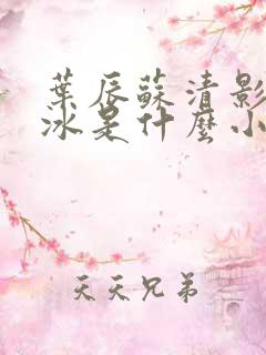 叶辰苏清影秦若冰是什么小说