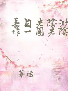 长日光阴渺渺乱作一团光阴似箭