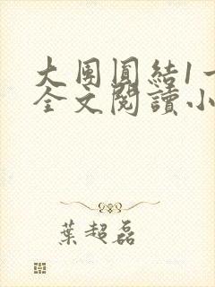 大团圆结1一6全文阅读小说