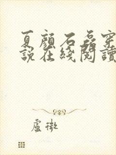 夏颜石磊穿越小说在线阅读