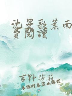 沈曼歌叶南玹免费阅读