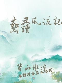 大丑风流记在线阅读