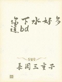 你下水好多下水道bd