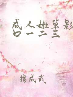 成人嫩草影院入口一二三