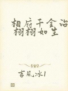 相府千金治病记 栩栩如生