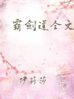 霸剑道全文阅读