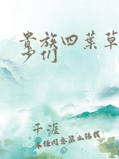 贵族四叶草的恶少们