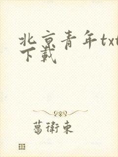 北京青年txt下载