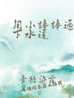 用小棒棒通你的下水道