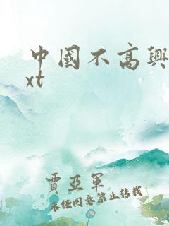 中国不高兴 txt