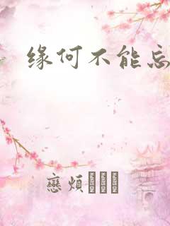 缘何不能忘记你